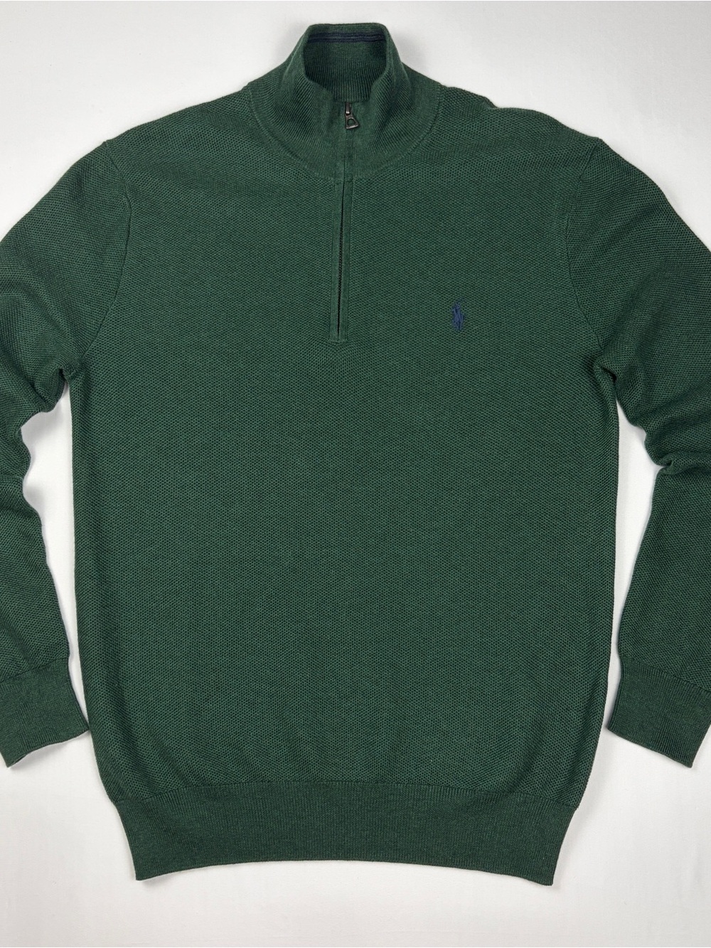 Ralph Lauren Dark Green Half-Zip Sweater